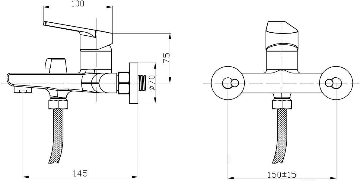 

Смеситель РМС SL132-009E