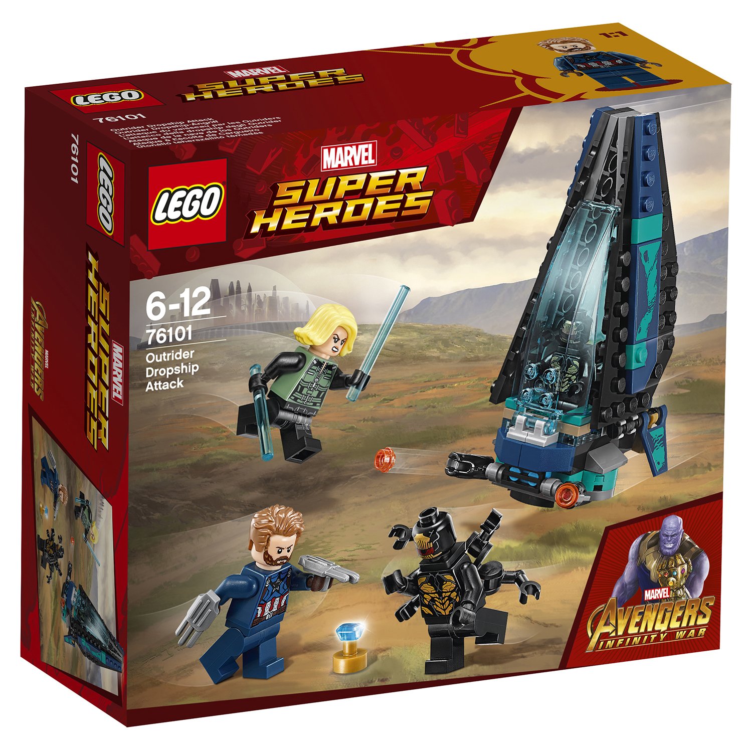

Конструктор Lego Marvel Super Heroes Атака всадников 76101, Super Heroes Атака всадников