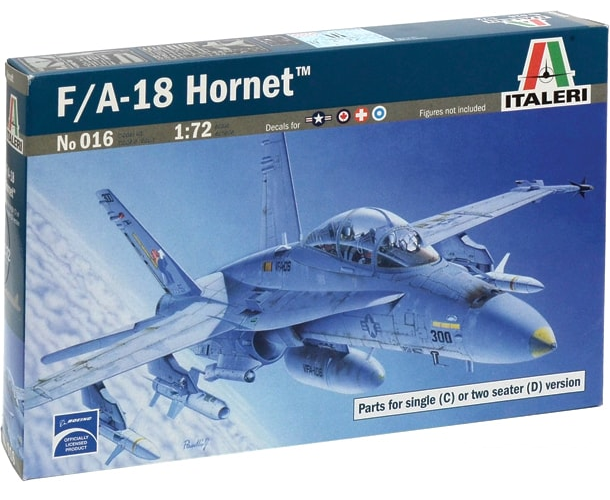 

Сборная модель Italeri Истребитель-бомбардировщик F/A 18 Wild Weasel C/D [0016], Истребитель-бомбардировщик F/A 18 Wild Weasel C/D