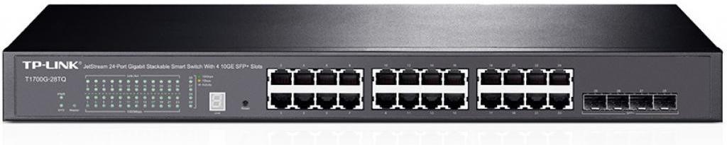 

Коммутатор TP-LINK T1700G-28TQ Черный, T1700G-28TQ