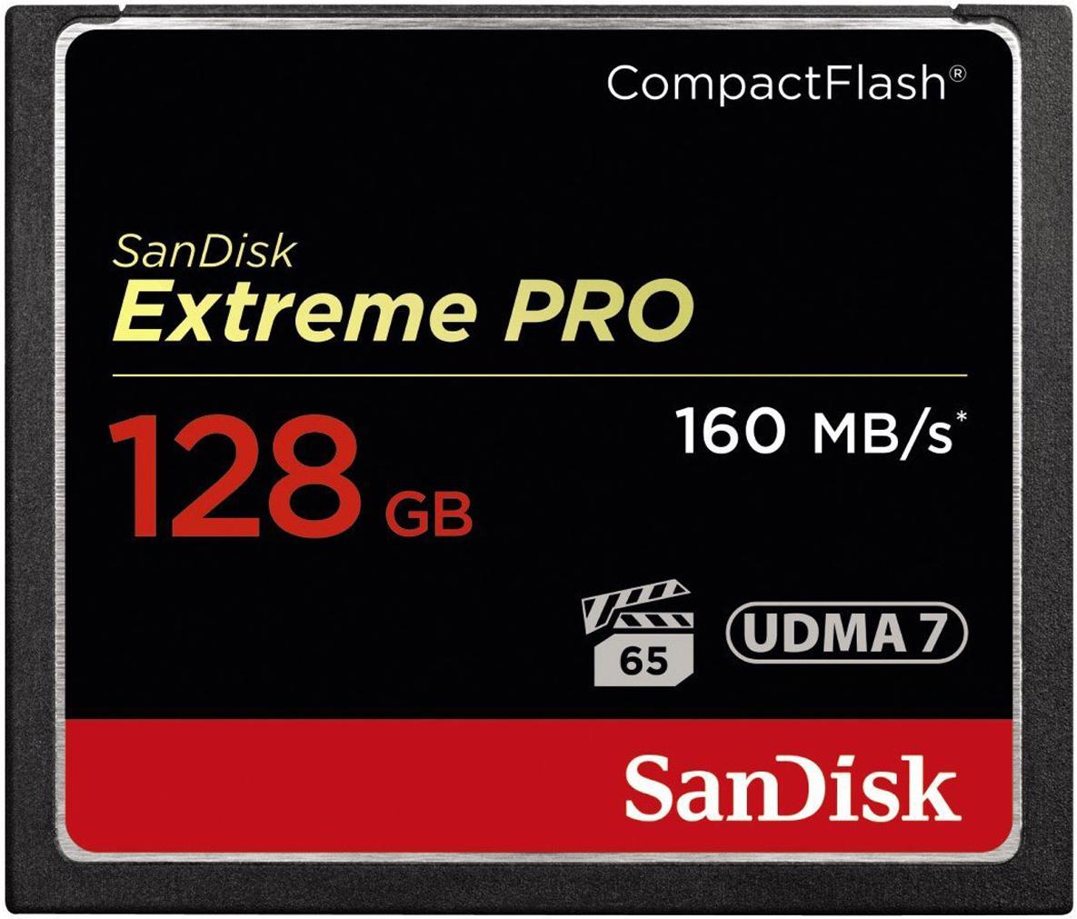

Карта памяти SanDisk Extreme Pro CompactFlash 128GB [SDCFXPS-128G-X46], Extreme Pro CompactFlash 128GB