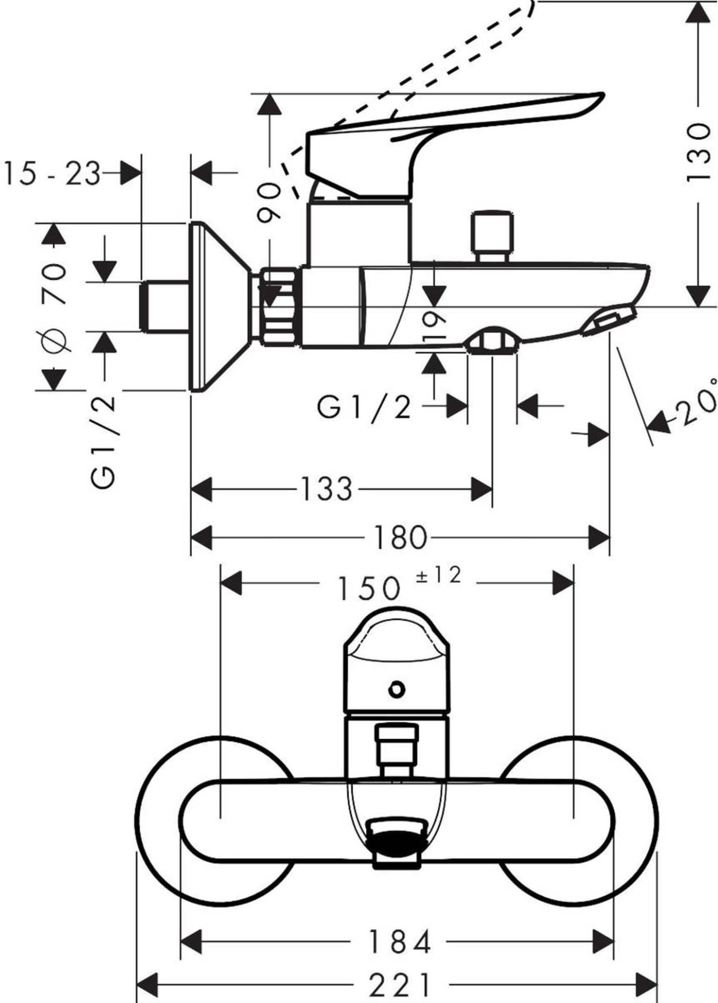 

Смеситель Hansgrohe Logis E BM [71403000], Logis E BM