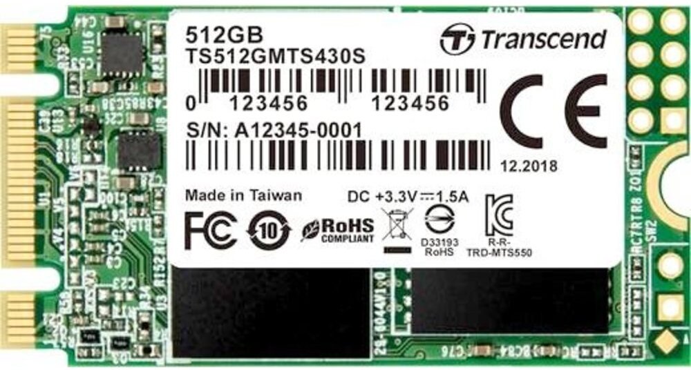 

Твердотельный накопитель SSD Transcend M.2 2242 512GB MTE400S (TS512GMTE400S)