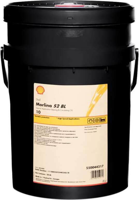 

Циркуляционное масло Shell MORLINA S2 BL 10 20л (550062216)