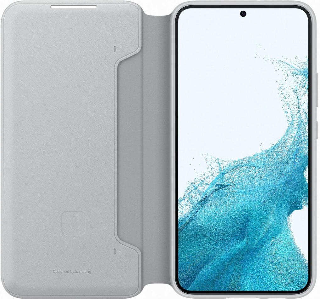 

Чехол для телефона Samsung Galaxy S22+ Smart LED View Cover светло-серый [EF-NS906PJEGRU], Чехол для телефона Samsung Smart LED View Cover для S22+ (светло-серый)