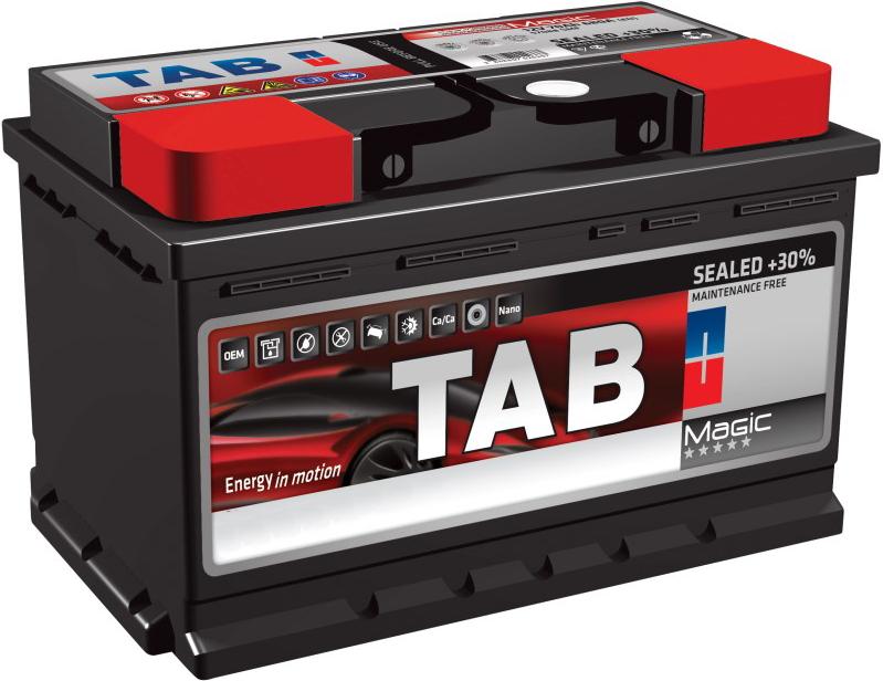 

Автомобильный аккумулятор TAB Magic (75 А·ч) (189080), Аккумулятор TAB Magic (75 А·ч) 189080