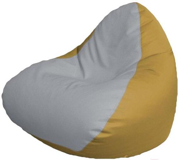 

Кресло-мешок Flagman Relax P2.3-50 белый/охра, Бескаркасное кресло Flagman Relax P2.3-50 белый/охра