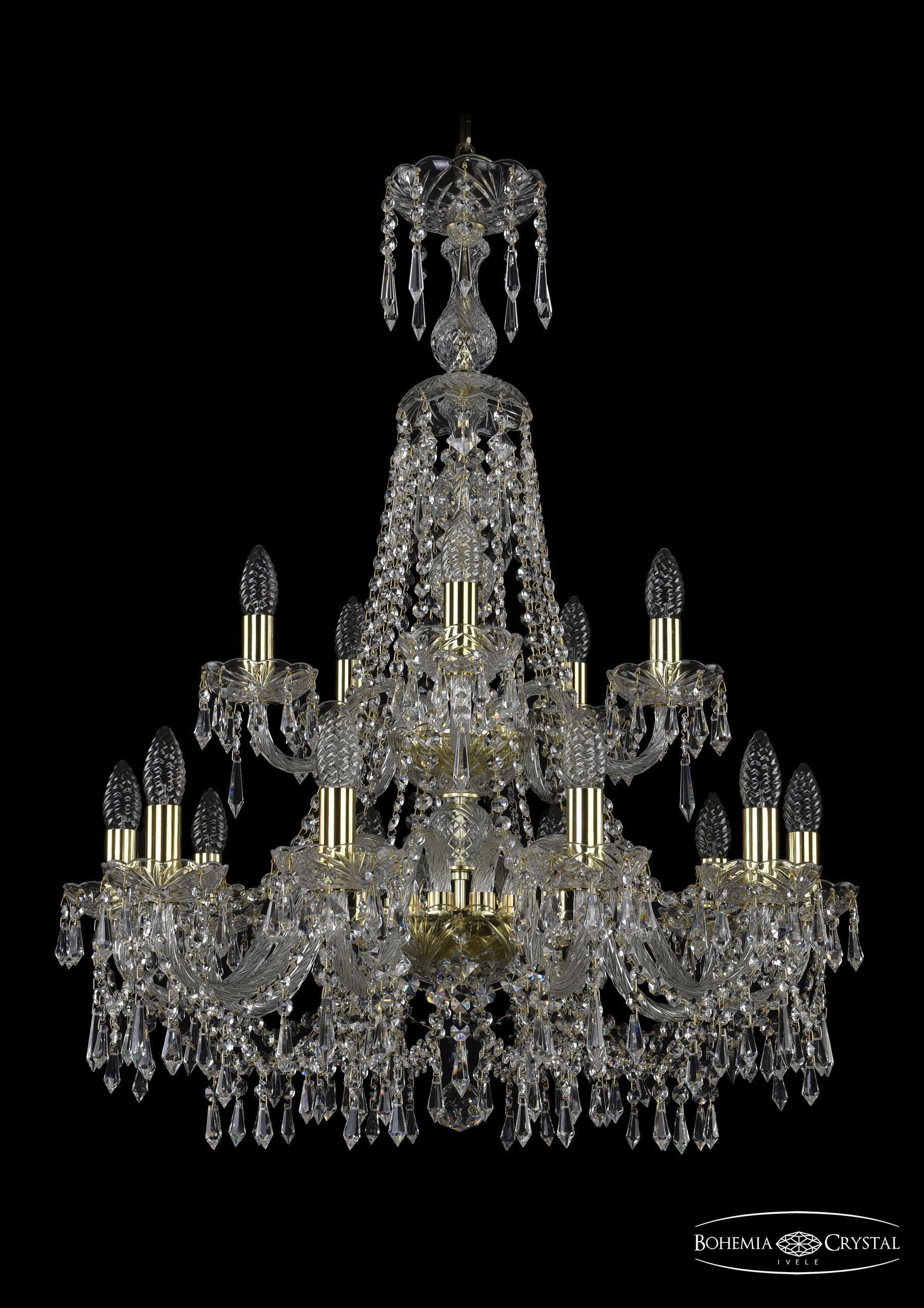 

Подвесная люстра Bohemia Ivele Crystal 1403/10+5/240/XL-92/2d/G