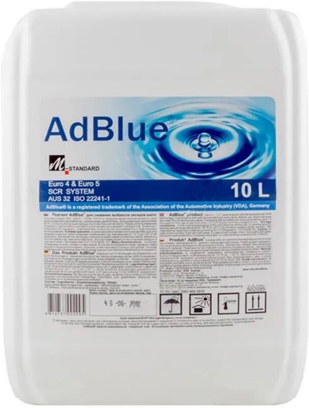 

Реагент М-Стандарт AdBlue для снижения выбросов оксидов азота 10л (502095), Реагент Sintec AdBlue для снижения выбросов оксидов азота 10л (502095)