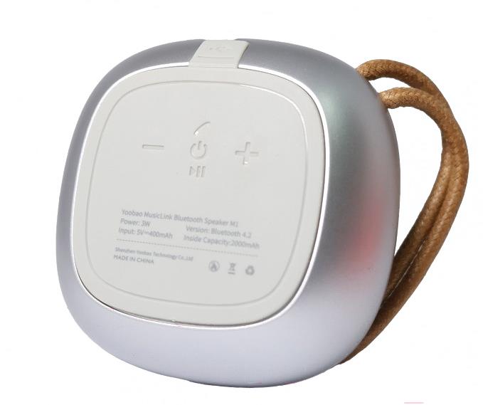 

Портативная колонка Yoobao Portable Bluetooth Mini-Speaker M1 серебристый, Портативная акустика Yoobao Portable Bluetooth Mini-Speaker M1 серебристый