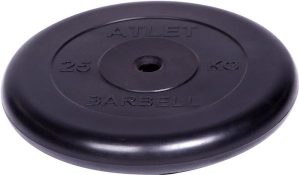 

Диск для штанги MB Barbell обрезиненный d 26 мм 25,0 кг Atlet черный [2704], обрезиненный d 26 мм 25,0 кг Atlet