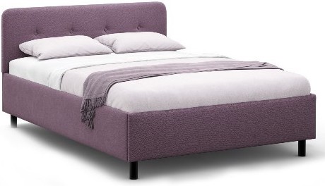

Кровать Moon Trade Clarissa 1232 140х200 БМ рогожка фиолетовый [К002833], Кровать Moon Trade 1232 140х200 БМ рогожка К002833 фиолетовый