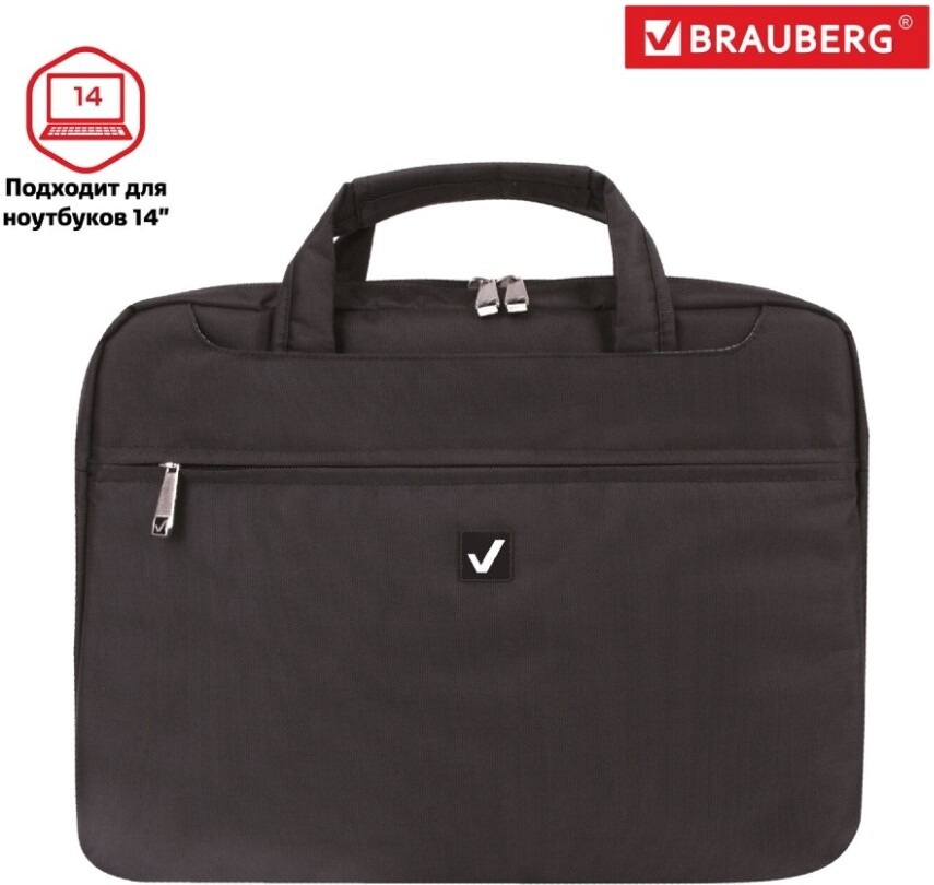 

Сумка для ноутбука BRAUBERG CHNC-1 13.3 Black [240455], Сумка для ноутбука BRAUBERG CHNC-1 13.3 240455 Black