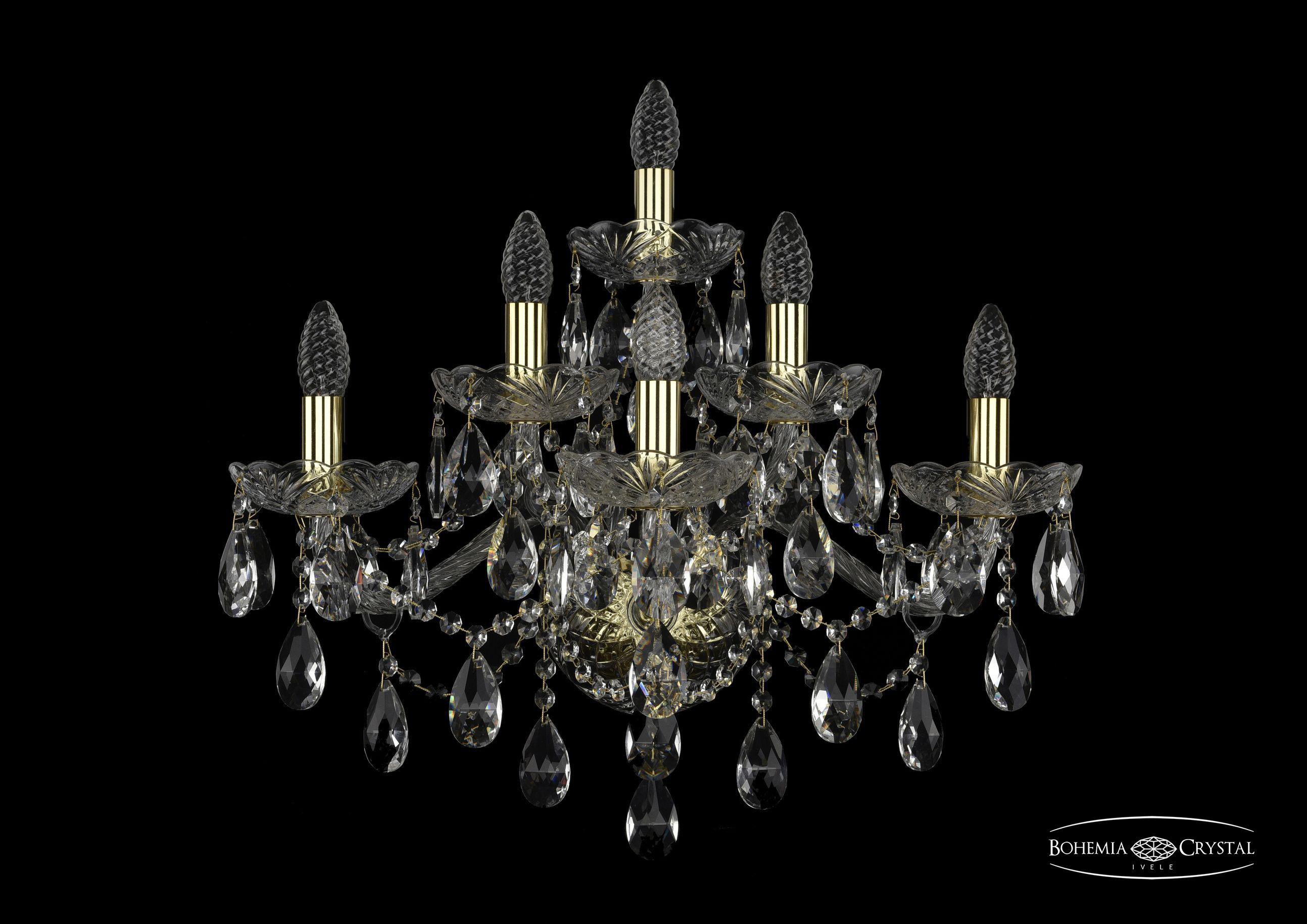 

Бра Bohemia Ivele Crystal 1415B/3+2+1/220/XL/G