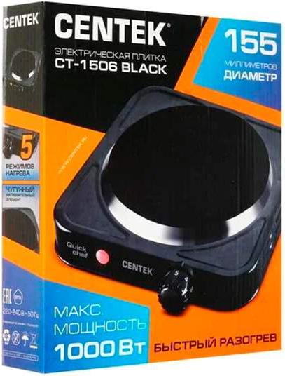 

Настольная плита CENTEK CT-1506 Black, CT-1506