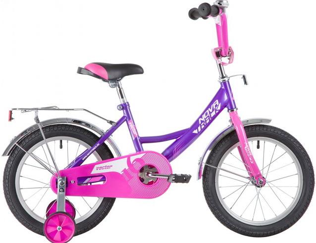 

Велосипед детский Novatrack Vector 16'' фиолетовый [163VECTOR.LC20], Vector детский