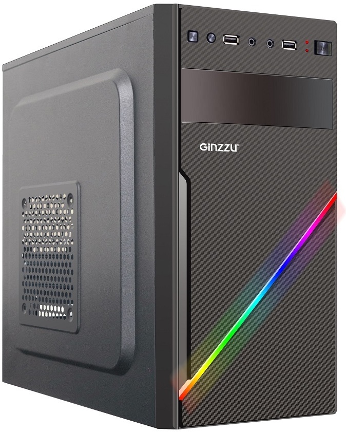 

Корпус для компьютера Ginzzu D400 RGB w/o PSU