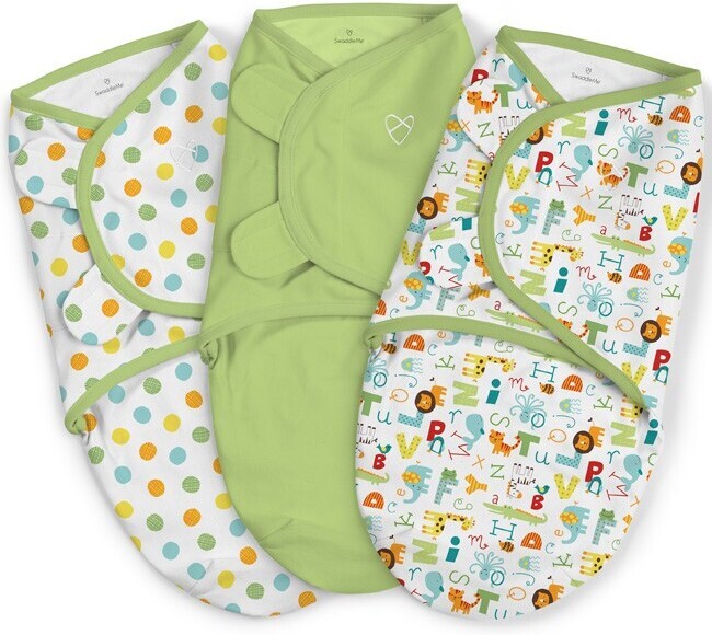 

Конверт детский Summer Infant Swaddleme S/M 3шт алфавит/зеленый/горошки (87100)