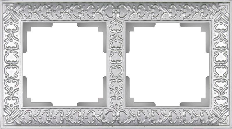 

Рамка для выключателя и розетки Werkel Antik 2 поста WL07-Frame-02 жемчужный [a031783], Рамка Werkel Antik 2 поста WL07-Frame-02 a031783 жемчужный