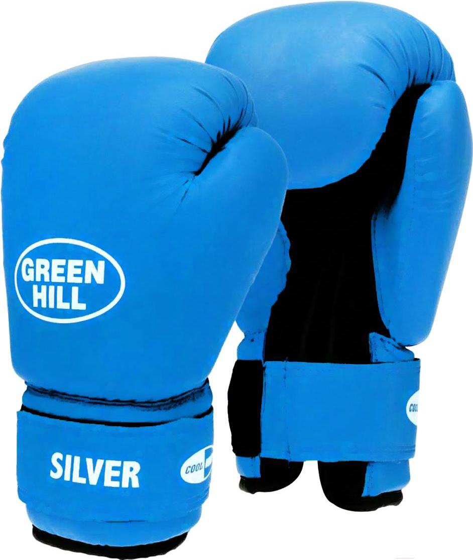 

Боксерские перчатки Green Hill Silver BGS-2039 р-р 10oz Blue, Silver BGS-2039 р-р 10oz