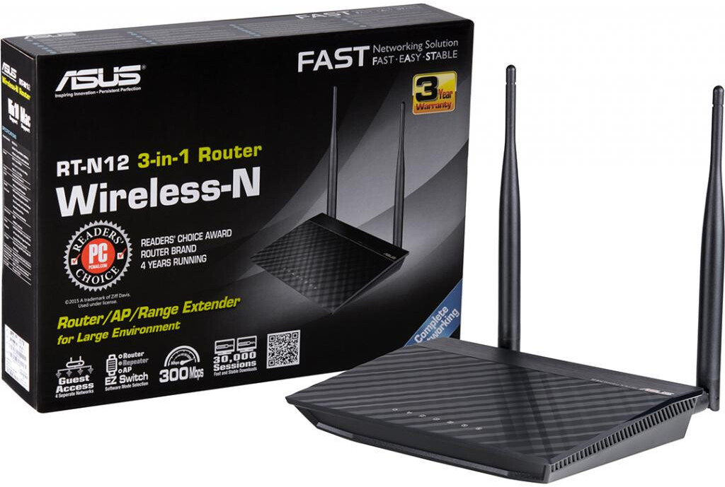 

Беспроводной маршрутизатор ASUS RT-N12 D1