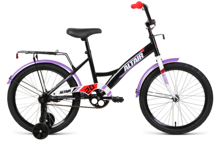 

Велосипед детский Forward Altair Kids 20'' 2020 черный/белый, Altair Kids 20 2020 детский