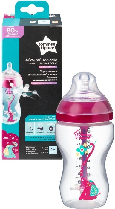 

Бутылочка антиколиковая Tommee Tippee с индикатором температуры 260мл 422576
