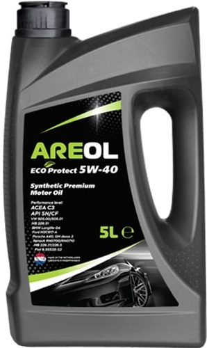 

Моторное масло Areol Eco Protect 5W40 5л [5W40AR062], Моторное масло Areol Eco Protect 5W40 5л 5W40AR062