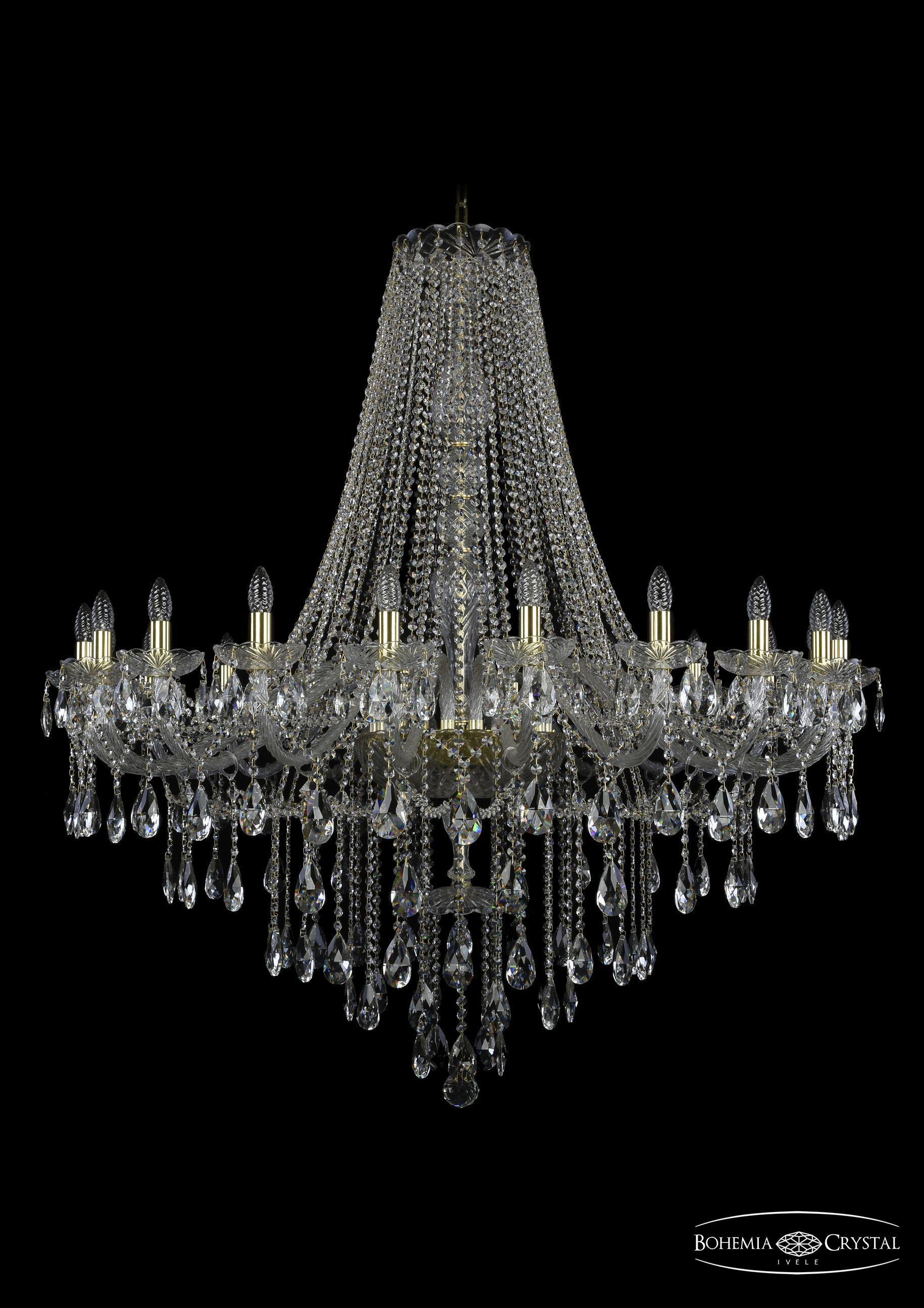 

Подвесная люстра Bohemia Ivele Crystal 1415/20/460/h-139/G