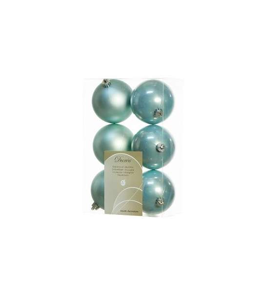 

Елочная игрушка Kaemingk Набор шаров 80mm 6шт Mint [958130], Набор шаров 80mm 6шт