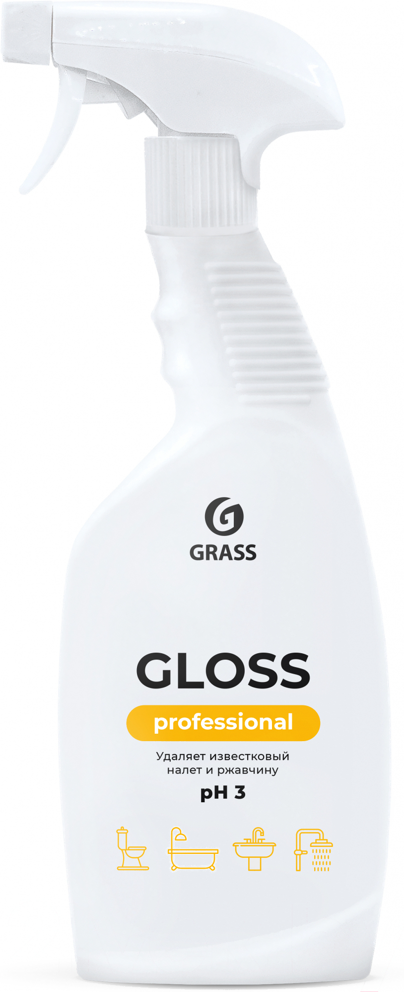 

Чистящее средство для ванной комнаты Grass Gloss Professional 600 мл (125533)