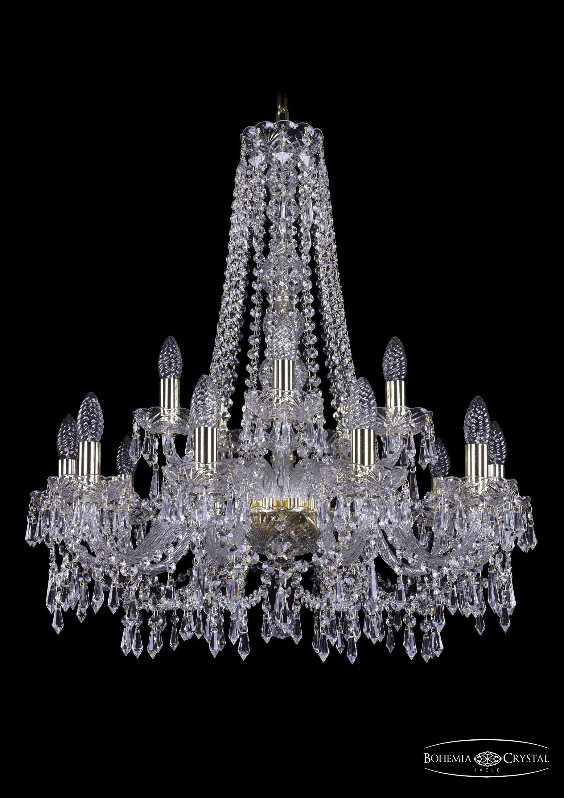 

Подвесная люстра Bohemia Ivele Crystal 1403/10+5/240/h-76/G