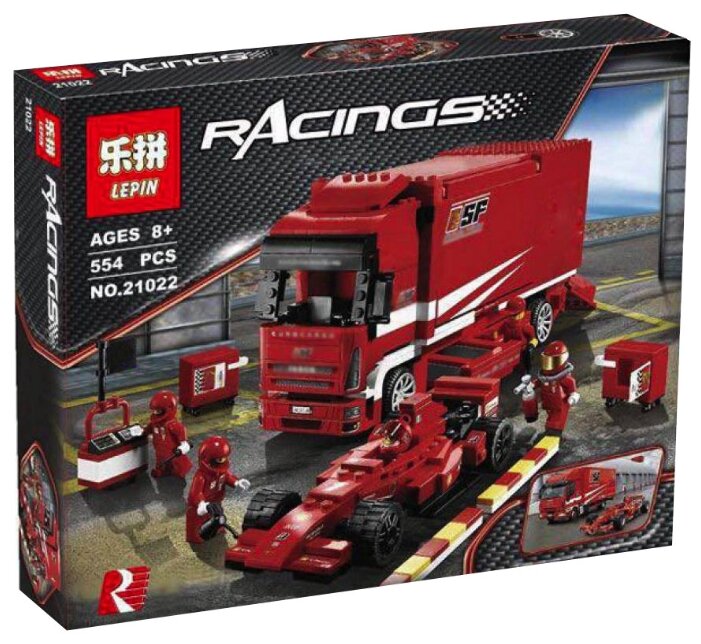 

Конструктор LEPIN Car-train-boat F1 cargo truck [21022], Car-train-boat F1 cargo truck