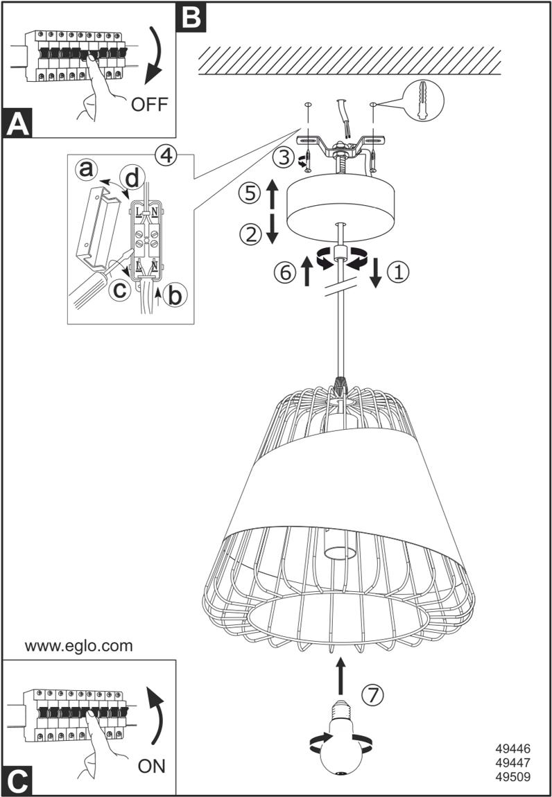 

Потолочный подвесной светильник EGLO Подвес AUSTELL, 1х60W (E27), Ø430, H1100, сталь, черный/текстиль, черный, золотой [49509], Подвесной светильник EGLO Подвес AUSTELL, 1х60W (E27), Ø430, H1100, сталь, черный/текстиль, черный, золотой 49509