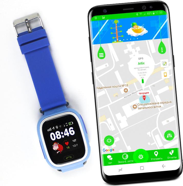 

Умные часы детские Wonlex GW100 голубой, GW100