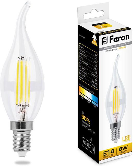 

Светодиодная лампа Feron LB-59 E14 5 Вт 2700 К [25575], LB-59 E14 5 Вт 2700 К