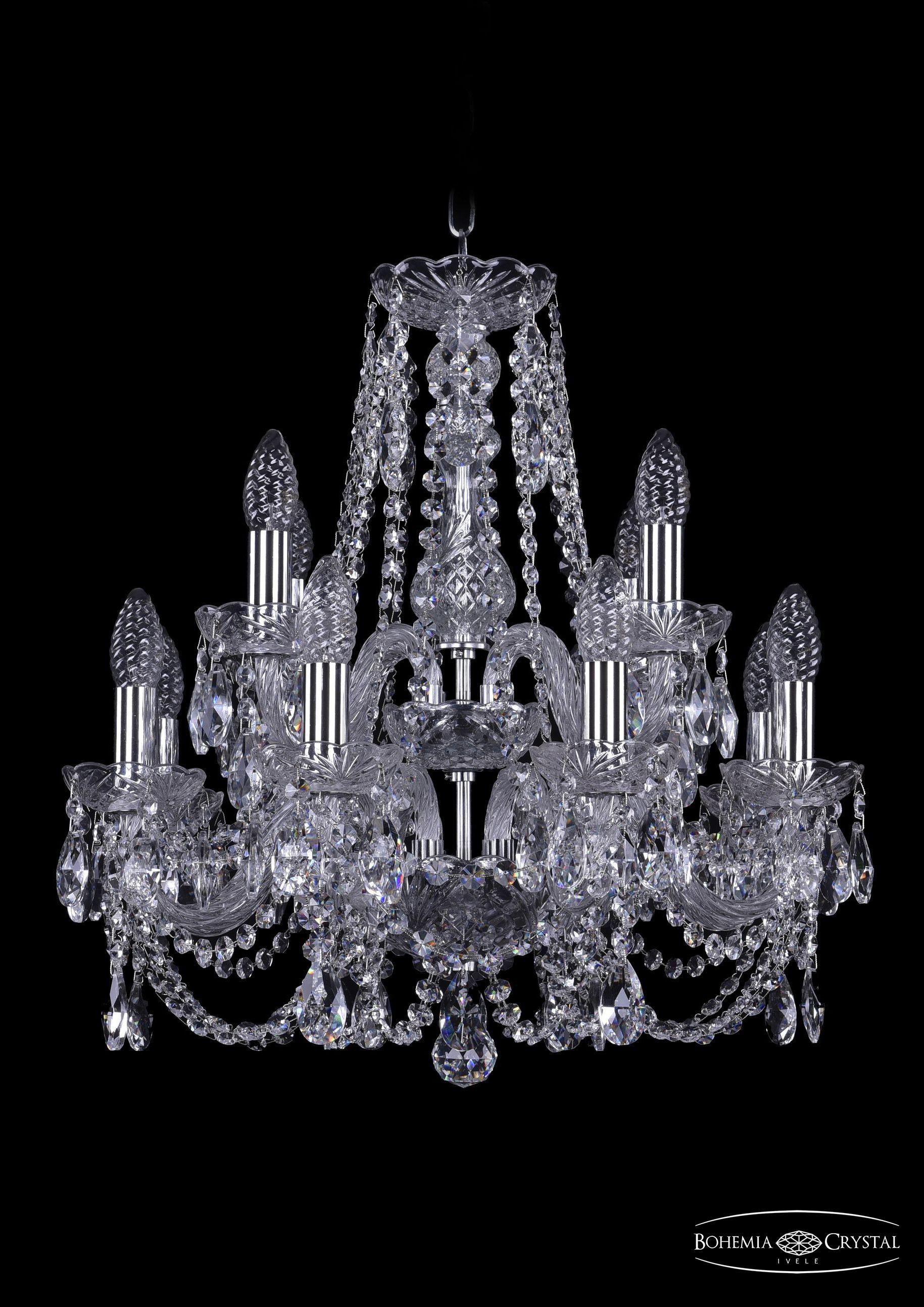

Подвесная люстра Bohemia Ivele Crystal 1406/8+4/160/2d/Ni