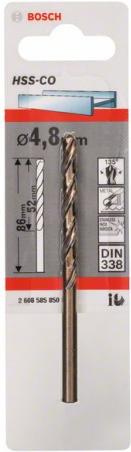 

Сверло Bosch HSS-CO 4.8мм [2.608.585.850], Сверло Bosch HSS-CO 4.8мм 2.608.585.850