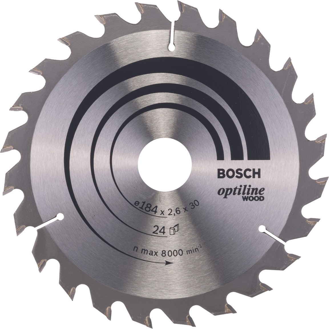 

Диск пильный Bosch 184х30 мм 24 зуб. OptilineWood [2.608.640.610], Диск пильный Bosch 184х30 мм 24 зуб. OptilineWood 2.608.640.610