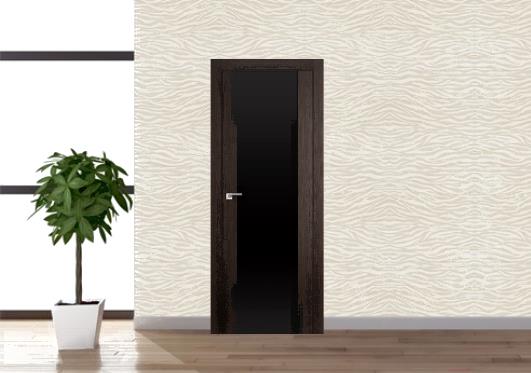 

Дверь межкомнатная ProfilDoors 8X 60x200 венге мелинга/триплекс черный, Межкомнатная дверь ProfilDoors 8X 60x200 венге мелинга/триплекс черный