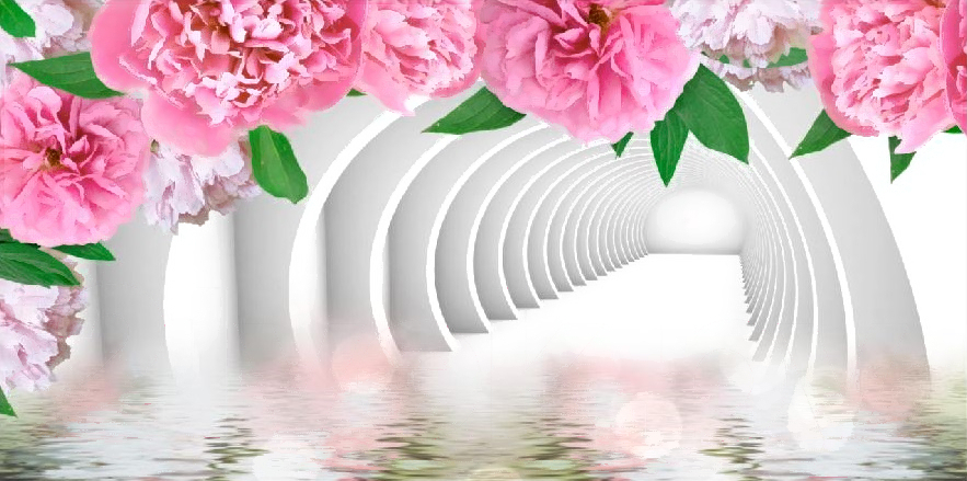 

Фотообои Citydecor Цветочный декор 2 3D 300x150