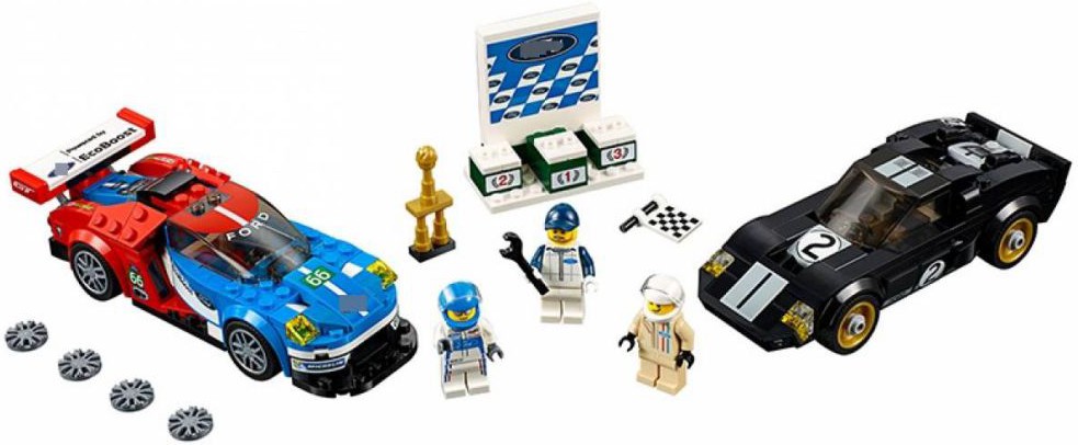 

Конструктор Lepin Ford GT и 1966 Ford GT40 [28004], Конструктор Lepin 28004 Ford GT и 1966 Ford GT40 (395 деталей)