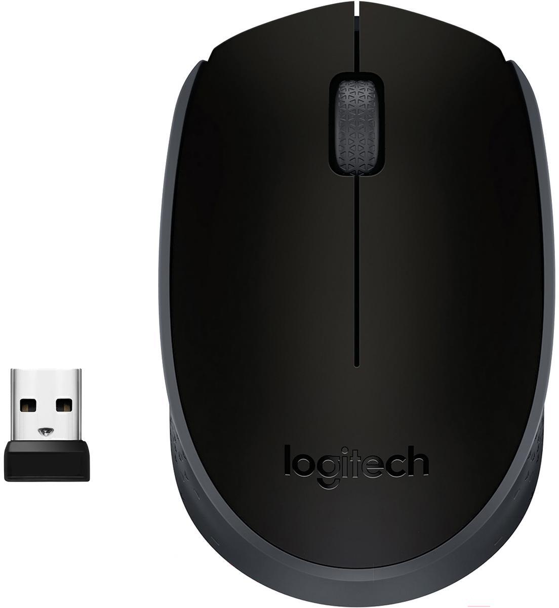 

Мышь Logitech M171 Wireless Mouse серый/черный [910-004424], Мышь Logitech Wireless Mouse M171 черно-серый (910-004424)