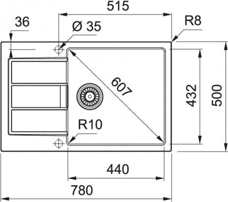 

Кухонная мойка Franke S2D 611-78 XL [143.0618.385], S2D 611-78 XL