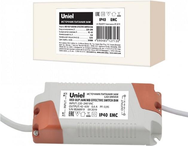 

Блок питания Uniel UED-ULP-36W/MB [UL-00006491], UED-ULP-36W/MB