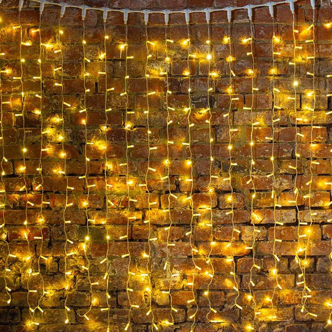 

Новогодняя гирлянда Neon-night Светодиодный Дождь 2x1.5m 360 LED Gold [235-308], Дождь 2x1.5 m 360 LED