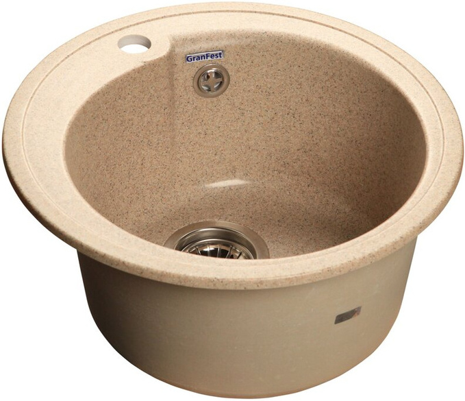

Кухонная мойка GranFest Rondo GF-R450 песочный, Кухонная мойка GranFest Rondo GF-R450 (песочный)