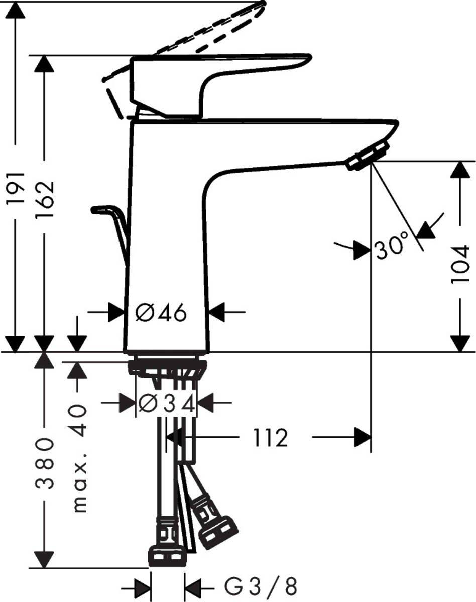 

Смеситель Hansgrohe Talis Е 110, Talis Е 110