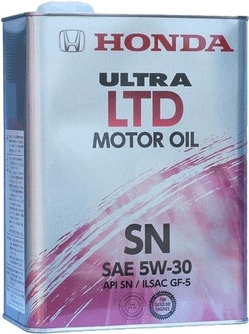 

Моторное масло Honda Ultra LTD 5W30 SN / 0821899974 (4л), Ultra LTD 5W30 SN 4л