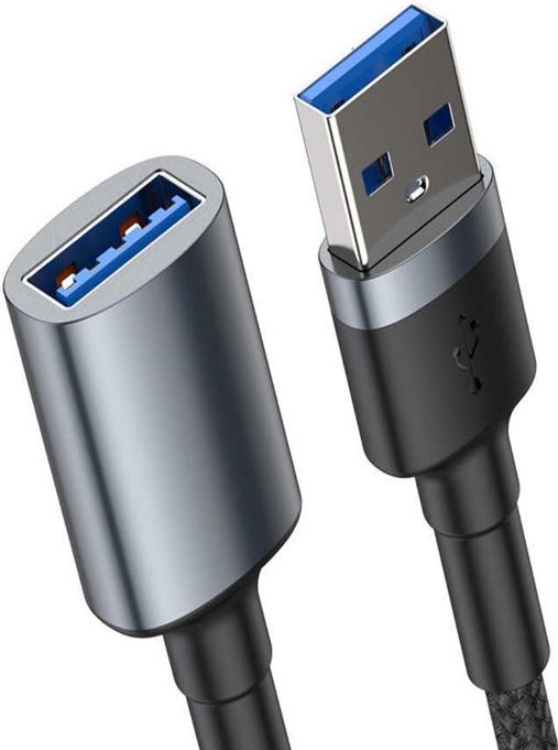 

Кабель для компьютера Baseus CADKLF-B0G, Кабель Baseus CADKLF-B0G Cafule Cable USB 3.0 (M) to USB 3.0 (F) 2A 1m Dark gray (Baseus Cafule Cable USB3.0 Male TO USB3.0 Female 2A 1m Dark gray (CADKLF-B0G))